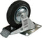 Benson Zwenkwieltje - met rem - rubber zwart - draagkracht 205 kg - zwenkwielen