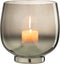 J-Line windlicht Rond - glas - grijs/zilver - large