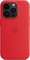 Apple iPhone 14 Pro - Siliconen hoesje - MagSafe - Rood