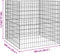 vidaXL - Tuincomposter - 100x100x100 - cm - van - Gegalvaniseerd - Staal - - - Vierkant