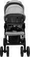 vidaXL - Tweelingkinderwagen - tandem - staal - lichtgrijs