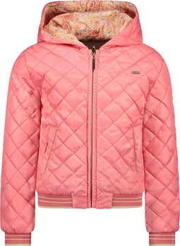 Le Chic Meisjes Jas - Reversible - Met capuchon - Maat 104