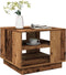 vidaXL - Salontafel - 55x55x42 - cm - bewerkt - hout - oud - houtkleurig