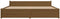 vidaXL - Bedframe - massief - hout - honingbruin - 200x200 - cm