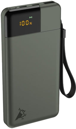 Aqiila Powerbird B10 - Powerbank 10000mAh - LCD-scherm - Mosgroen