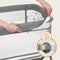 Lionelo Leonie Plus - Co-Sleeper 3 in 1 Wieg - Hoogteverstelling 6 Niveaus - Grijs