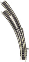 N Fleischmann Piccolo (met ballastbed) 9168 Gebogen wissel, Links 45 ° 356.5 mm, 420 mm 1 stuk(s)