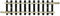 N Fleischmann rails (zonder ballastbed) 22204 Rechte rails 54.2 mm 12 stuk(s)