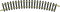 N Fleischmann rails (zonder ballastbed) 22221 Gebogen rails 30 ° 194.6 mm 12 stuk(s)