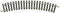 N Fleischmann rails (zonder ballastbed) 22221 Gebogen rails 30 ° 194.6 mm 12 stuk(s)