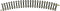 N Fleischmann rails (zonder ballastbed) 22222 Gebogen rails 30 ° 228.2 mm 12 stuk(s)