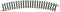 N Fleischmann rails (zonder ballastbed) 22222 Gebogen rails 30 ° 228.2 mm 12 stuk(s)