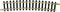 N Fleischmann rails (zonder ballastbed) 22225 Gebogen rails 15 ° 329 mm 12 stuk(s)