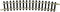 N Fleischmann rails (zonder ballastbed) 22225 Gebogen rails 15 ° 329 mm 12 stuk(s)