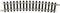 N Fleischmann rails (zonder ballastbed) 22225 Gebogen rails 15 ° 329 mm 12 stuk(s)