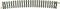 N Fleischmann rails (zonder ballastbed) 22227 Gebogen rails 15 ° 480 mm 12 stuk(s)
