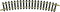 N Fleischmann rails (zonder ballastbed) 22233 Gebogen rails 24 ° 228.2 mm 12 stuk(s)
