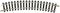 N Fleischmann rails (zonder ballastbed) 22233 Gebogen rails 24 ° 228.2 mm 12 stuk(s)