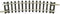 N Fleischmann rails (zonder ballastbed) 22235 Gebogen rails 15 ° 261.8 mm 12 stuk(s)