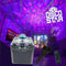 N-GEAR Disco Star 710 Silver - Bluetooth Speaker - Karaokeset - Partybox met Sterrenprojector & 2 Microfoons