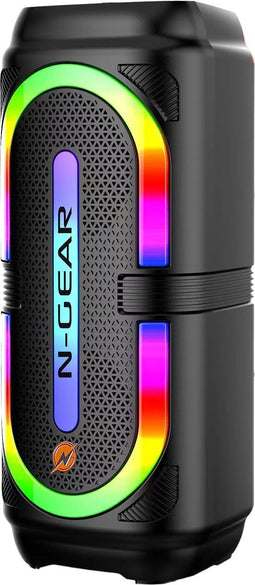 N-GEAR LGP24C - Bluetooth Speaker - Karaoke Set - Party Box met Microfoon - Zwart