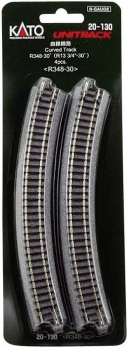 N Kato Unitrack 7078105 Gebogen rails 30 ° 348 mm 4 stuk(s)