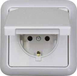 N & L 101803 Stopcontact (onderbouw) IP44 Ultra-wit