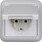 N & L 101803 Stopcontact (onderbouw) IP44 Ultra-wit