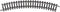 N Minitrix rails T14922 Gebogen rails 30 ° 228.2 mm 10 stuk(s)