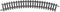 N Minitrix rails T14922 Gebogen rails 30 ° 228.2 mm 10 stuk(s)