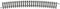 N Minitrix rails T14928 Gebogen rails 15 ° 526.2 mm 10 stuk(s)
