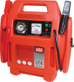 Carpoint Jumpstarter - Starthulp en Compressor 400A - 12V - Zwart/Rood