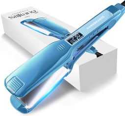 Sansbeauté® 2-in-1 Stijltang - Professionele Hair Straightener - 31 Temperatuurstanden 80℃ t/m 230℃ - ION Technologie - Classic Blue