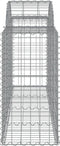 vidaXL - Schanskorven - 14 - st - gewelfd - 200x50x80/100 - cm - ijzer