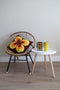 CABANAZ - tissuedispenser, Ramona, retro, metaal / chroom, TISSUE DISPENSER, geel