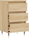 vidaXL - Dressoir - 40x35x70 - cm - bewerkt - hout - sonoma - eikenkleurig