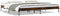 vidaXL - Bedframe - bewerkt - hout - metaal - gerookt - eikenkleurig - 200x200 - cm