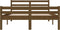 vidaXL - Bedframe - massief - hout - honingbruin - 120x190 - cm