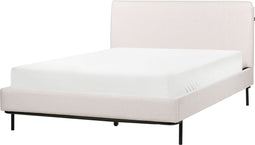 CORIO - Tweepersoonsbed - Crème - 140 x 200 cm - Polyester