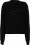 Guess Afrah CN - Dames Sweatshirt - Glitterprint - Zwart (M)