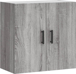 vidaXL - Wandkast - 60x31x60 - cm - bewerkt - hout - grijs - sonoma - eikenkleurig