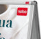 Nobo Premium Plus A2 Stoepbord/Reclamebord met Clicklijst - Wit