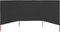 vidaXL - Windscherm - 3-panelen - 400x80 - cm - stof - antraciet
