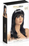 World Wigs Kate - Pruik - Lang Donkerbruin - Opgeknipt met Rechte Pony
