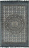 vidaXL - Kelim - vloerkleed - met - patroon - 120x180 - cm - katoen - grijs