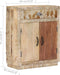 vidaXL - Dressoir - 60x30x75 - cm - massief - mangohout
