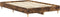 vidaXL - Bedframe - zonder - matras - 140x190 - cm - spaanplaat - gerookt - eiken