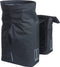 Basil City - Dubbele Fietstas MIK - 28-32 Liter - Zwart - Waterafstotend - Reflectiedetails