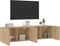 vidaXL - Tv-meubels - 2 - st - wandgemonteerd - 80x30x41 - cm - sonoma - eikenkleurig
