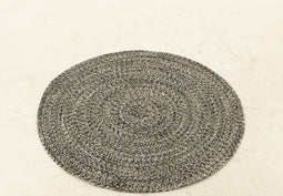 J-Line tapijt Miami Outdoor - polyester - zwart/wit - medium